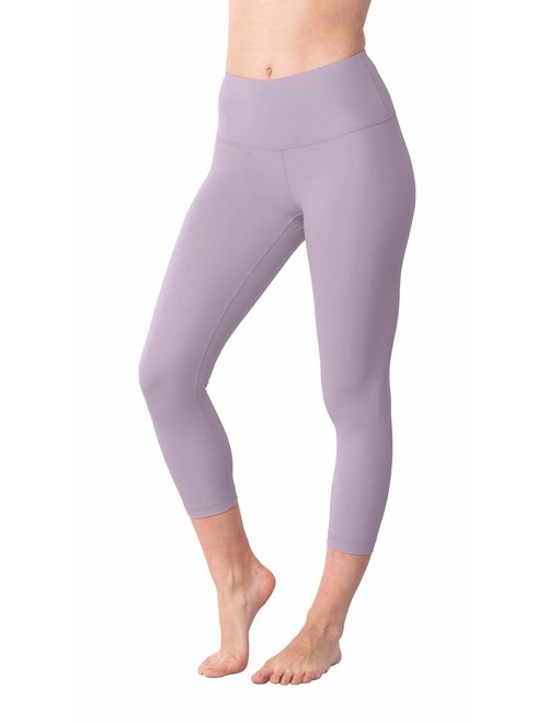 Yogalicious High Waist Ultra Soft Lightweight Capris - High Rise Yoga Pants