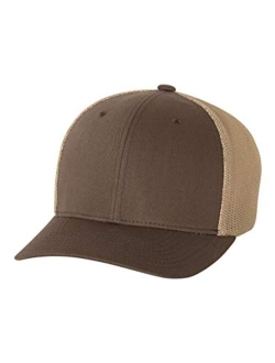 Men's Two-Tone Stretch Mesh Fitted Cap