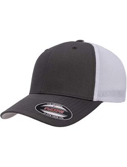 Men's Two-Tone Stretch Mesh Fitted Cap