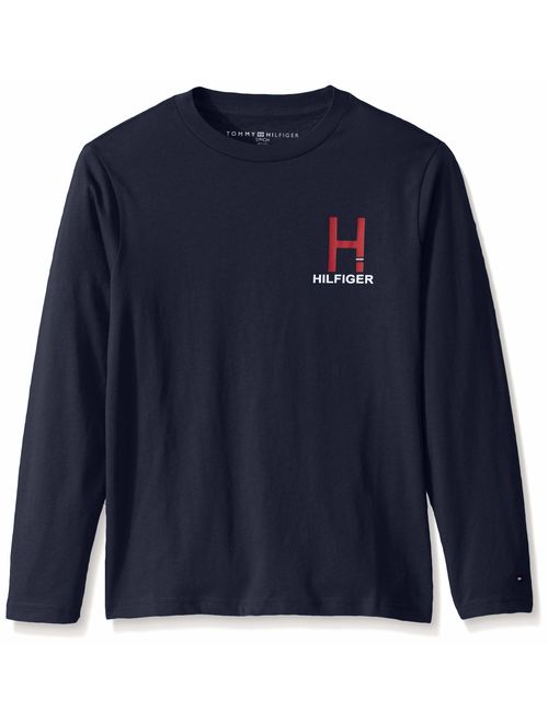 Tommy Hilfiger Boys' Dustin-bex Jersey Long Sleeve Tee