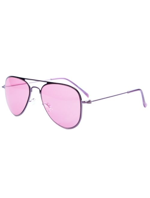 Eyekepper Stainless Steel Frame Pilot Kids Children Sunglasses