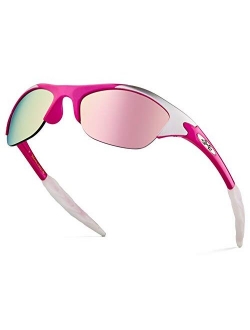 KIDS AGE 2-8 Half Frame Sports Sunglasses