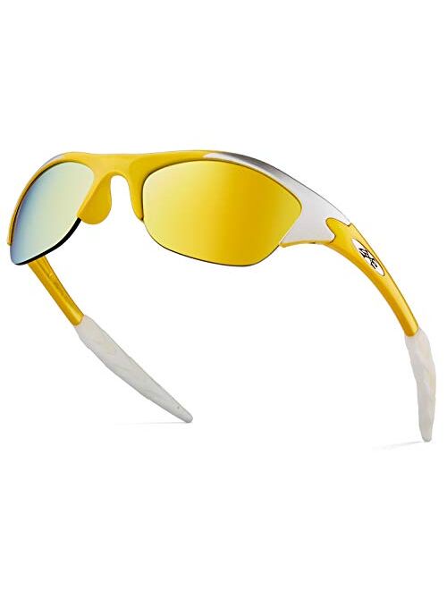 KIDS AGE 2-8 Half Frame Sports Sunglasses