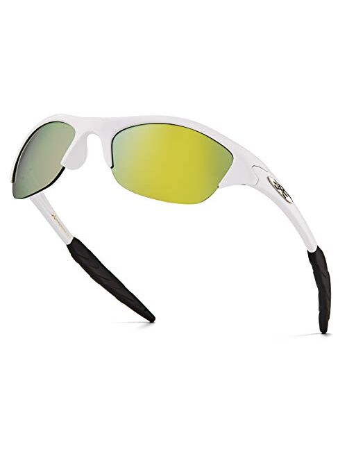 KIDS AGE 2-8 Half Frame Sports Sunglasses