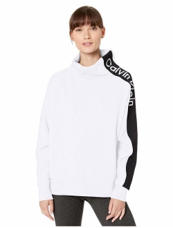 Women's Logo Inset Dolman Cowl Neck Pullover