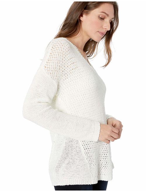 Calvin Klein Women's V-Neck Open Stitch Sweater