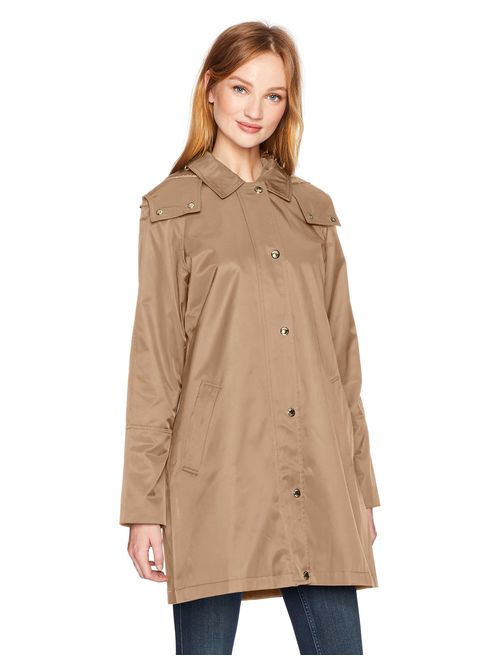 Tommy Hilfiger Women's Aline Hooded Raincoat with Zipout Lining