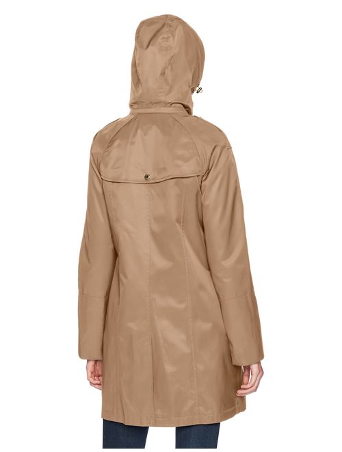 Tommy Hilfiger Women's Aline Hooded Raincoat with Zipout Lining