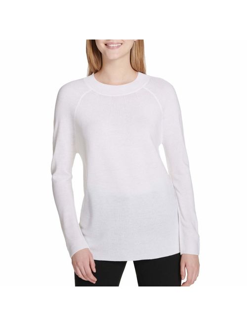 Calvin Klein Women's Lightweight Sweater with Stitching