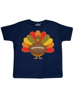 Thanksgiving Day Turkey Football Fan Toddler T-Shirt
