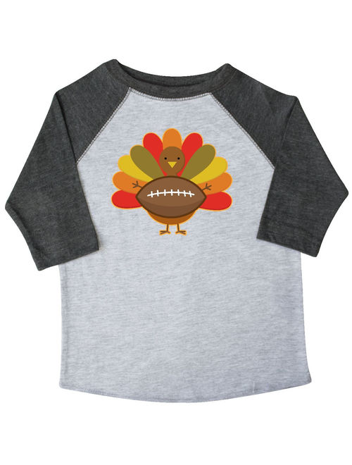 Thanksgiving Day Turkey Football Fan Toddler T-Shirt