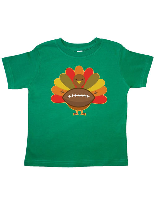 Thanksgiving Day Turkey Football Fan Toddler T-Shirt