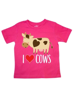 I Love Cows Dairy Farmer Toddler T-Shirt