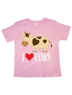 I Love Cows Dairy Farmer Toddler T-Shirt