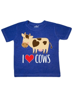 I Love Cows Dairy Farmer Toddler T-Shirt