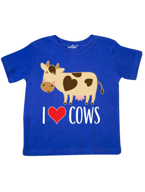 I Love Cows Dairy Farmer Toddler T-Shirt