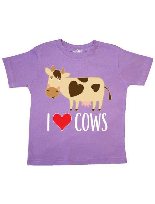 I Love Cows Dairy Farmer Toddler T-Shirt