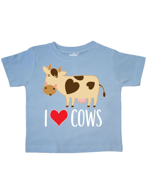 I Love Cows Dairy Farmer Toddler T-Shirt