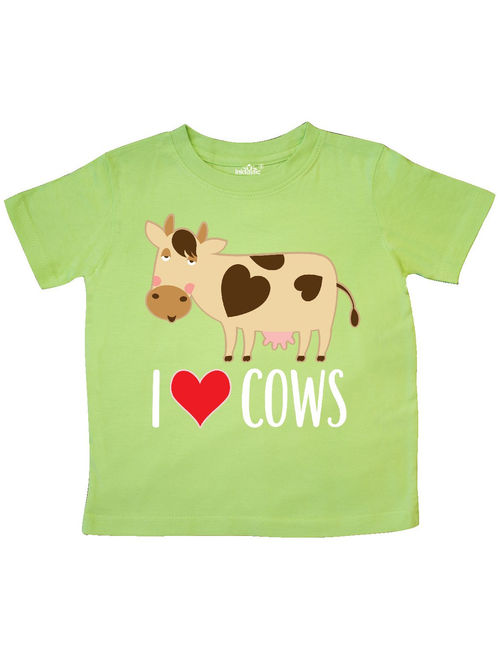 I Love Cows Dairy Farmer Toddler T-Shirt