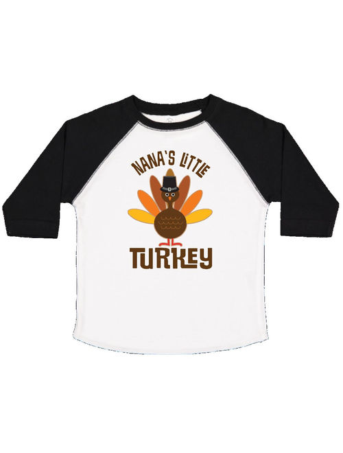 Thanksgiving Nana Little Turkey Toddler T-Shirt