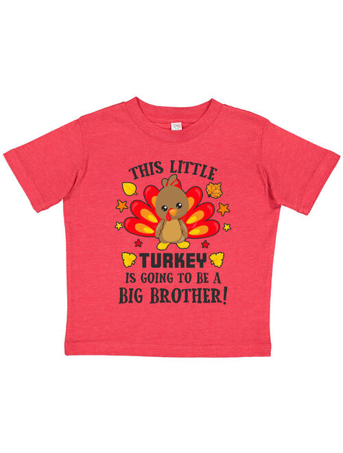 This Little Turkey is Going to be a Big Brother Toddler T-Shirt