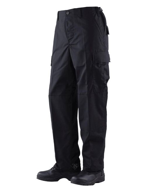 BDU Trousers Black 100% Cotton Rip-Stop, Medium Long