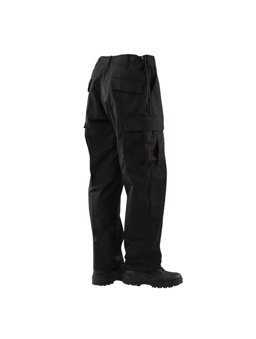 BDU Trousers Black 100% Cotton Rip-Stop, Medium Long