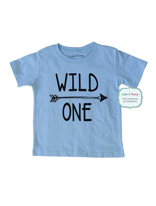 Wild ONE - wallsparks cute & funny Brand cool boho 1st Birthday Shirt Age 1 One year old - Soft Infant Shirt