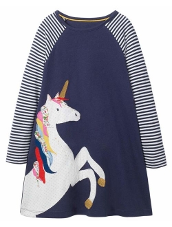 Fiream Girls Cotton Long Sleeve Dress