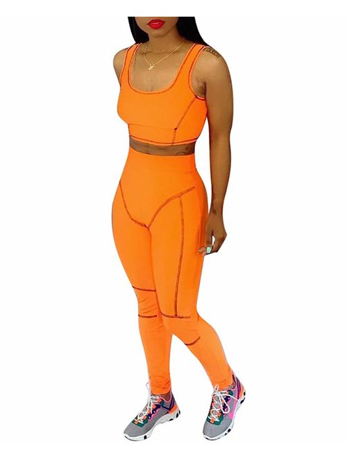 Jogging Suits for Women - Two Piece Sweatsuit Pullover Hoodies Top + Long Pants Tracksuit Set Jumpsuits