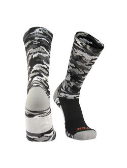 TCK Woodland Camo Elite Basketball Football Lacrosse proDRI Crew Socks