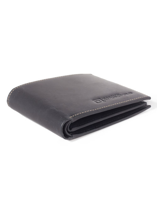 RFID Wallet in Genuine Leather Bifold 10 Slot Classic - Protective Wallets for Men - Excellent Quality Leather - blk