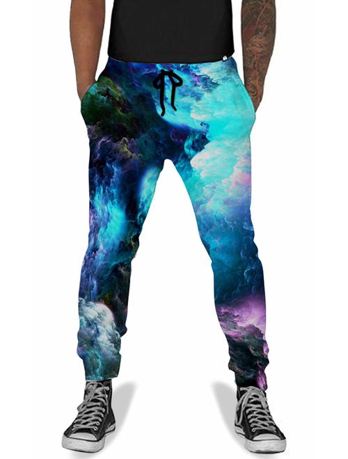 UNIFACO Unisex 3D Digital Print Sports Jogger Pants Casual Graphic Trousers Sweatpants with Drawstring