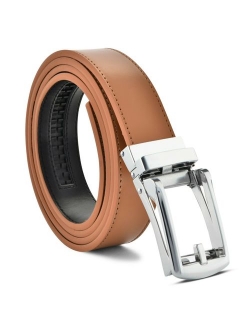 Belts For Men Ratchet Dress Leather Belt Custom Fit, Automatic Belt Buckle, No Holes