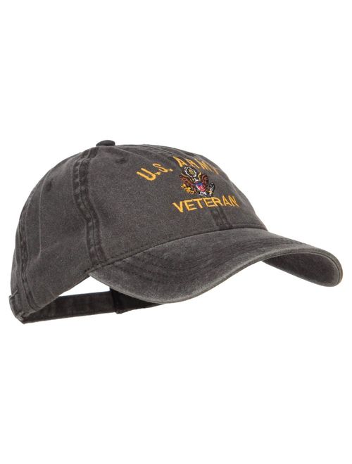 e4Hats.com US Army Veteran Military Embroidered Washed Cap