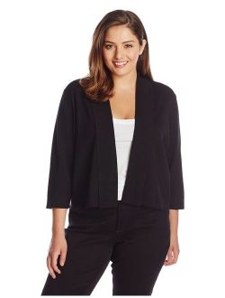 Women's Plus-Size Open-Front Cardigan