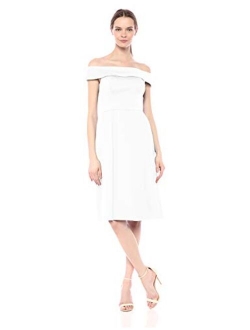 Women's Folded Off The Shoulder a Line Dress