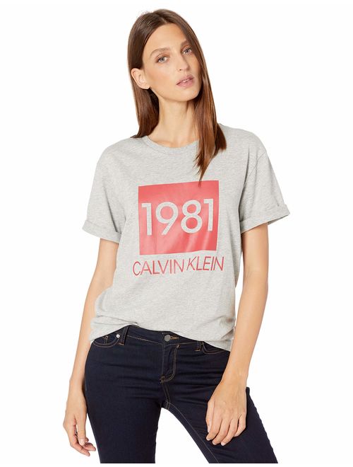 Calvin Klein Bold Crew Neck Heather Gray Tee