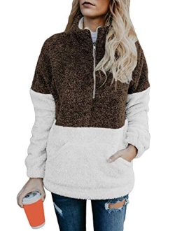 Chase Secret Womens Long Sleeve Zip Sweatshirt Fleece Pullover Outwear Coat Pockets(S-XXL)