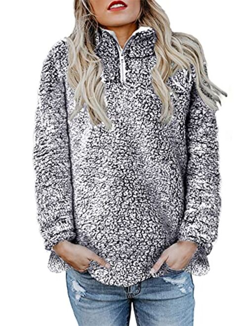 Chase Secret Womens Long Sleeve Zip Sweatshirt Fleece Pullover Outwear Coat Pockets(S-XXL)