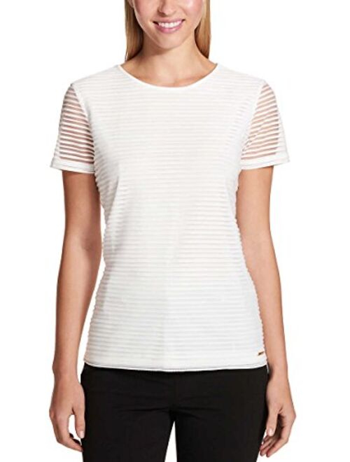 Calvin Klein Women's Stretch Textured Shirt