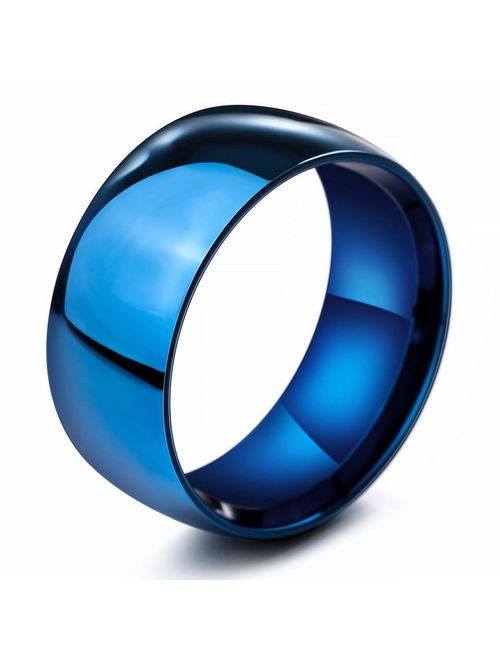 INBLUE Men,Women's Wide 2mm Engraved Stainless Steel Band Ring Silver Tone Wedding