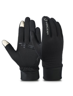 Men Winter Warm Gloves Windproof Anti-slip Touch Screen Gloves Cold Weather Gloves Liner