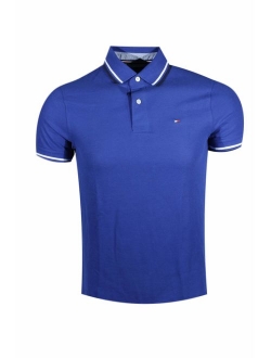 Men's Striped Collar Polo