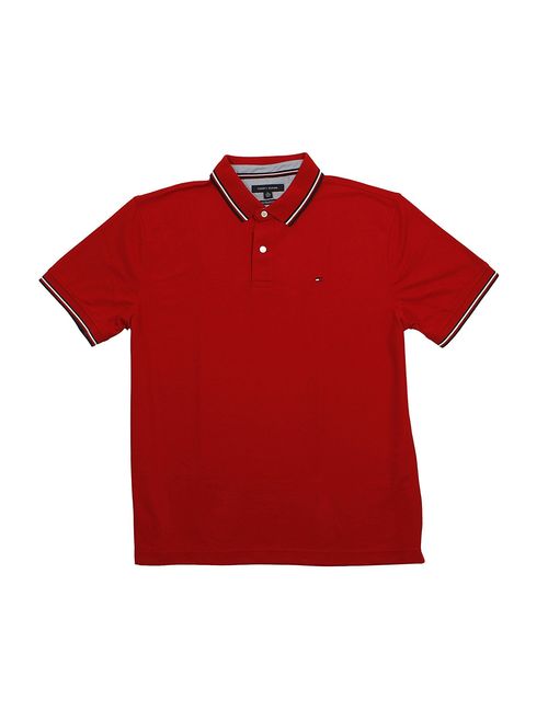 Tommy Hilfiger Men's Striped Collar Polo