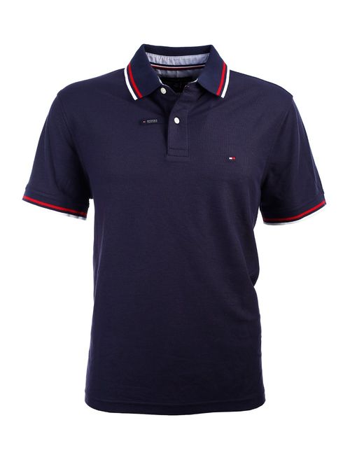 Tommy Hilfiger Men's Striped Collar Polo