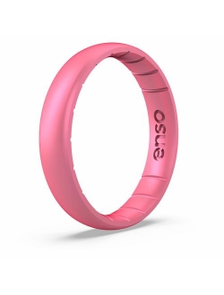 Enso Rings Thin Legend Silicone Ring | Made in The USA | Lifetime Quality Guarantee | an Ultra Comfortable, Breathable, and Safe Silicone Ring