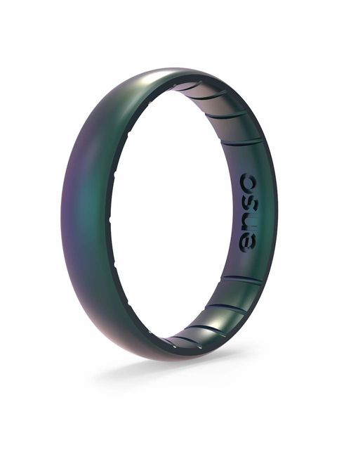 Enso Rings Thin Legend Silicone Ring | Made in The USA | Lifetime Quality Guarantee | an Ultra Comfortable, Breathable, and Safe Silicone Ring