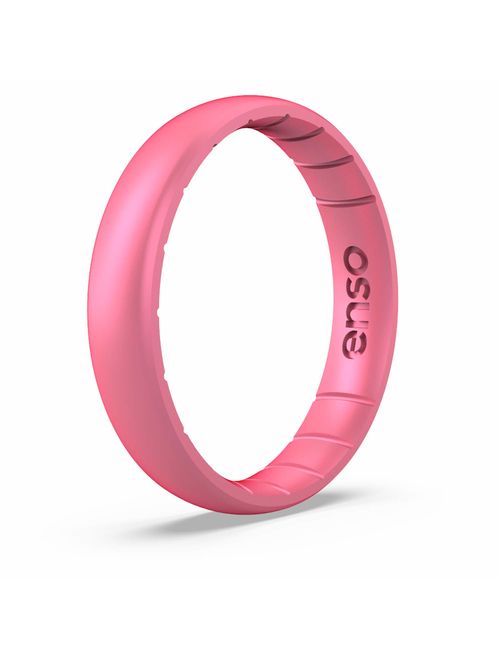 Enso Rings Thin Legend Silicone Ring | Made in The USA | Lifetime Quality Guarantee | an Ultra Comfortable, Breathable, and Safe Silicone Ring