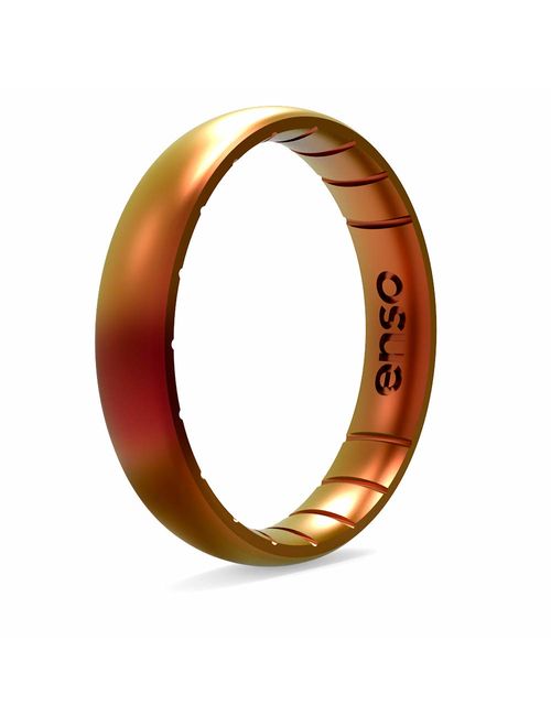 Enso Rings Thin Legend Silicone Ring | Made in The USA | Lifetime Quality Guarantee | an Ultra Comfortable, Breathable, and Safe Silicone Ring